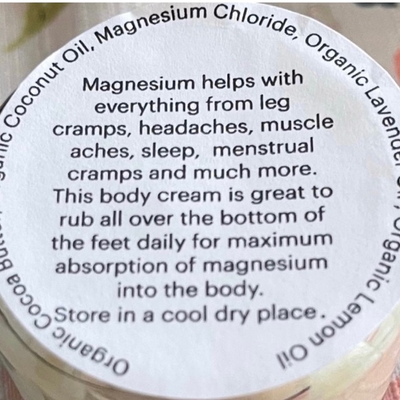 Magnesium Cocoa calming butter 2oz handcrafted cream - Picture 2 of 4